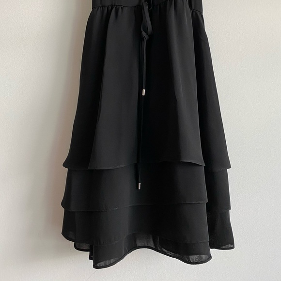 PARKER Black Slip Dress - Picture 3 of 7